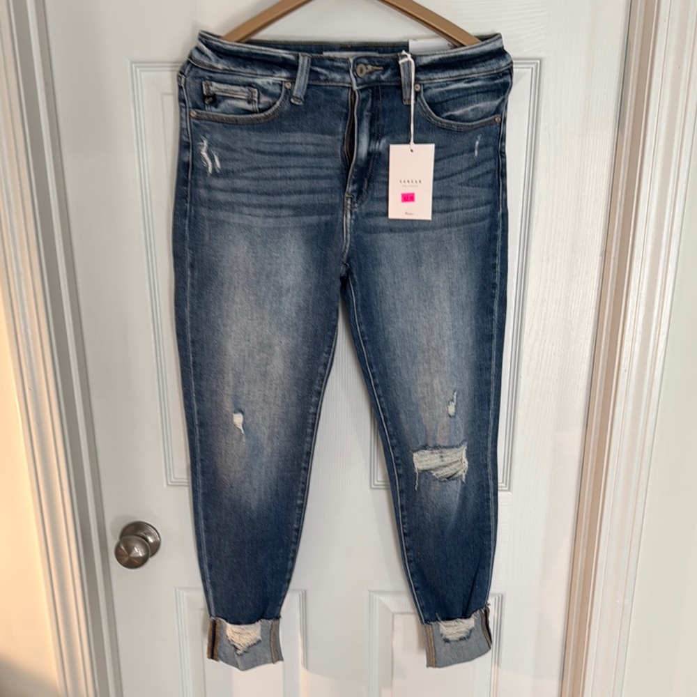 Women's Blue Distressed Jeans